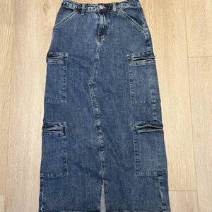 Udel Denim Cargo Midi Skirt | Gently Used